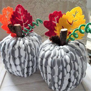 Two Farmhouse TP Pumpkins Handmade